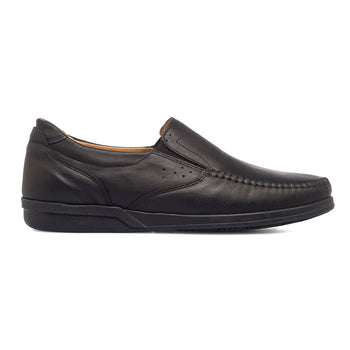 Slip-on comfort nere in pelle da uomo Formawell, Mocassini Uomo, SKU m115000236, Immagine 0